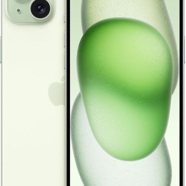 Apple iPhone 15, 128GB, Green - Unlocked (Renewed)