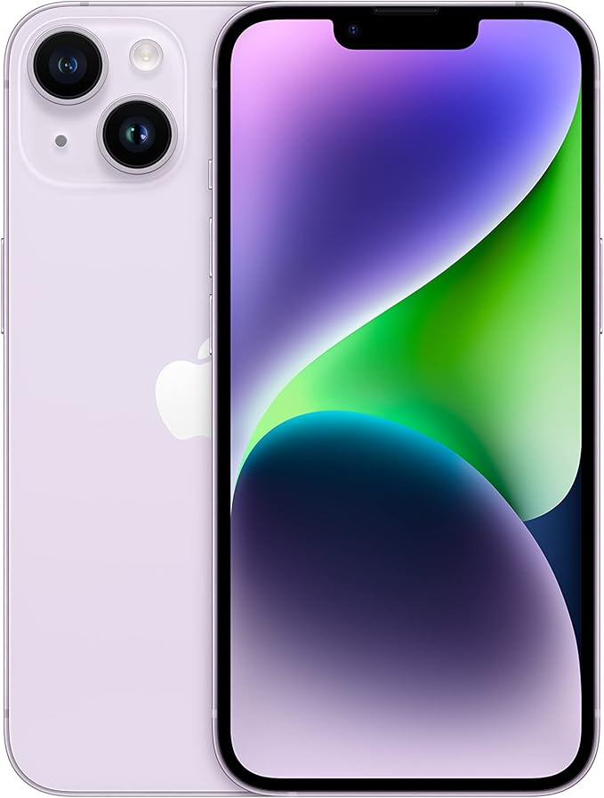 Apple iPhone 14, 128GB, Purple for AT&T (Renewed Premium)