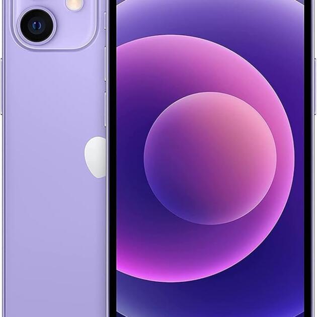 Apple iPhone 12 Mini, 64GB, Purple - Unlocked (Renewed)