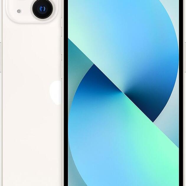 Apple iPhone 13, 128GB, Starlight - GSM Carriers (Renewed)