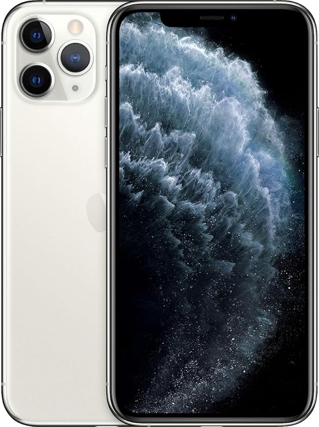 Apple iPhone 11 Pro Max, US Version, 64GB, Silver - AT&T (Renewed)